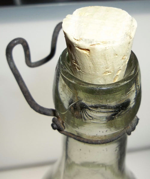 1887 A. Seely Soda Bottle from Elmira, NY with Original Wire Closure!