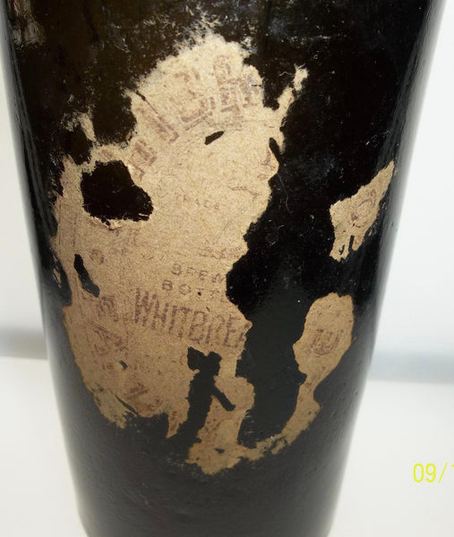 Beautiful Color!  Olive Whitbread & Co Ltd Ale Bottle from London w/ Paper Label