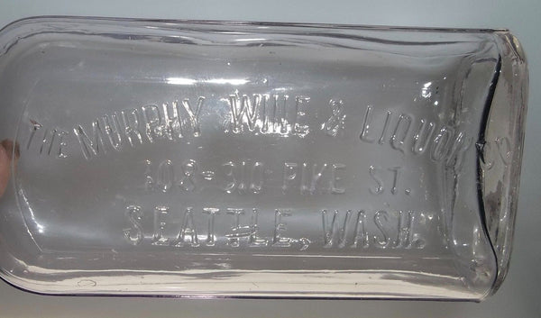 Beautiful Violet Murphy Wine & Liquor Co. Bottle From Seattle Washington
