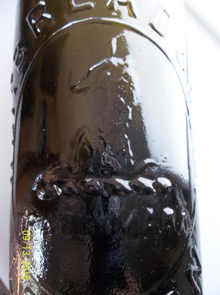 Beautiful Color!  Olive Whitbread & Co Ltd Ale Bottle from London w/ Paper Label