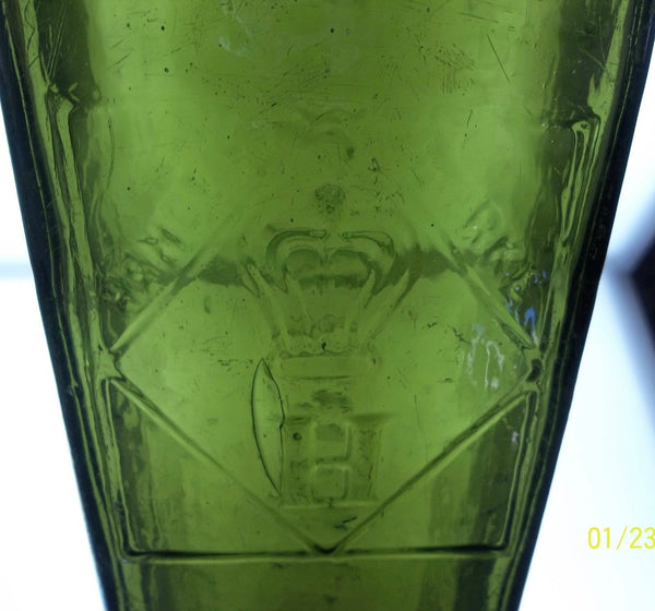 C.W. Herwig Gin Bottle in Olive, from the Netherlands!!