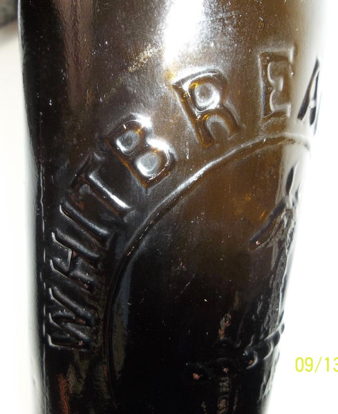 Beautiful Color!  Olive Whitbread & Co Ltd Ale Bottle from London w/ Paper Label