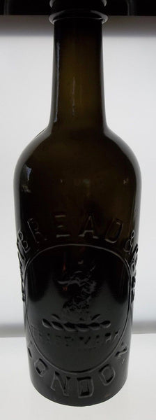 Beautiful Color!  Olive Whitbread & Co Ltd Ale Bottle from London w/ Paper Label