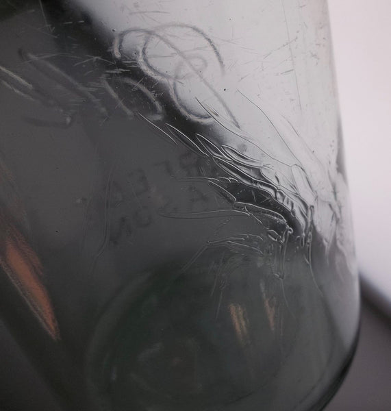Ball Perfect Mason Jar with Unusual Flaw and Color