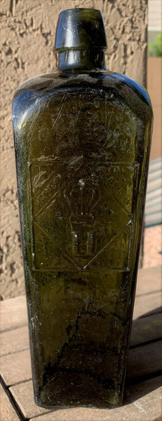 C.W. Herwig Gin Bottle in Olive, from the Netherlands!!