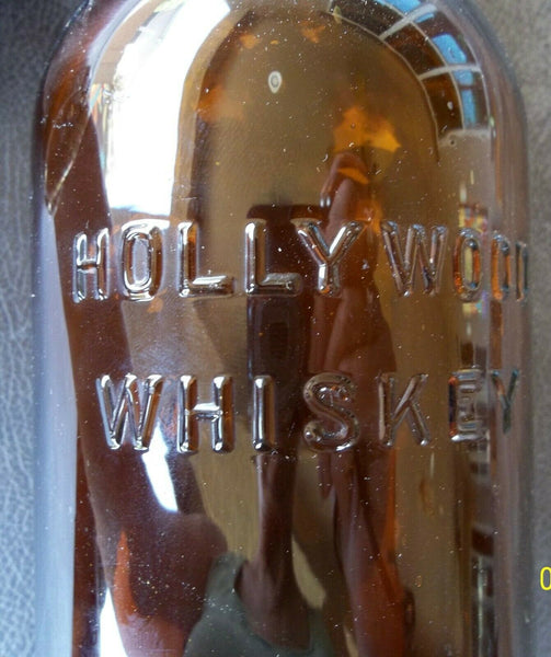 Hollywood Whiskey Bottle in Dark Amber