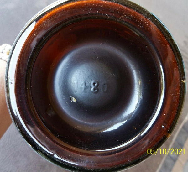 Hollywood Whiskey Bottle in Dark Amber
