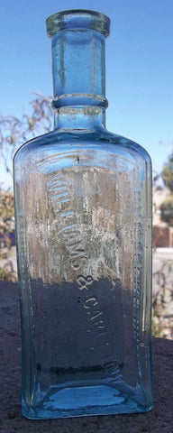 Stylish Williams & Carleton Druggist Bottle from Connecticut